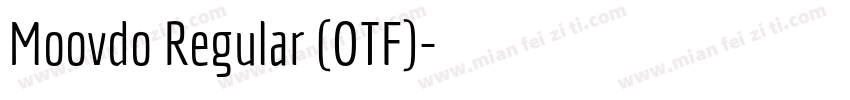Moovdo Regular (OTF)字体转换